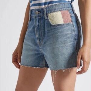 Current/Elliott Aficionado Frayed Denim Shorts | 26